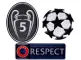 Distintivi UCL&Honor 5 Coppe&Rispetto