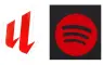 24/25 La Liga Badge & Spotify Logo Without Text (Red) & AMBILIGHT tv