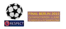 Insignia retro de la UCL y del Respeto, y FINAL DE BERLÍN 2015