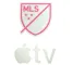 2025 Inter Miami MLS Third Away Badge & Apple TV(Pink & White) & Fracht Group(white)