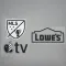 2025 Inter Miami MLS Home Badge & Apple TV(Black & White) & Lowe\'s (Black)