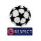 Insignias retro de la UCL y de Respeto