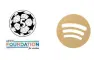 24/25 Distintivos da UCL 5 e da Fundação UEFA e logótipo Spotify sem texto (dourado) e AMBILIGHT tv