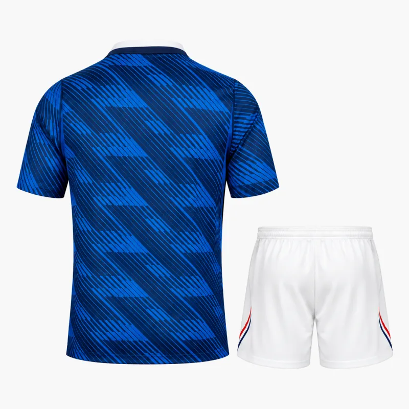 2026 France Home Jersey kit back; existing product image, background normalized