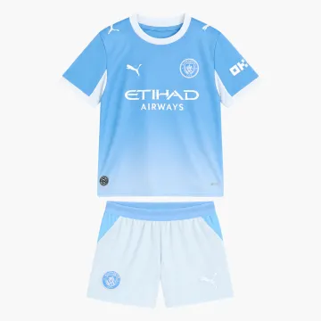 Equipación infantil para partidos en casa del Manchester City 26/27