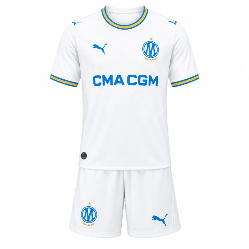 26/27 Olympique Marseille Home Kids Kit