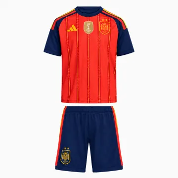 Equipación infantil local de la selección española, campeona de dos estrellas, para el Mundial de 2026