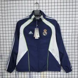 Real Madrid 2010/11 Retro Windbreaker Blue - product photo US38.98 - Real Madrid 2010/11 Retro Windbreaker Blue