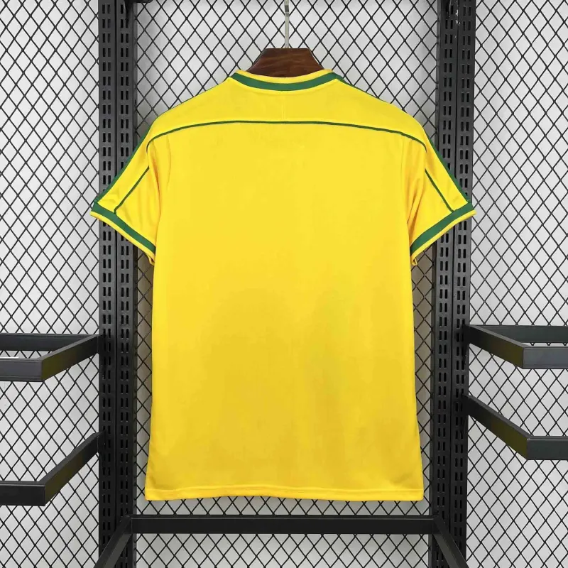 1998 World Cup Retro Brazil Home Special Kit Football Jersey