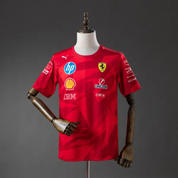 T-shirt da Ferrari F1 - Qualidade de 1.ª classe - Vista detalhada