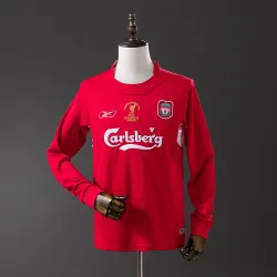Liverpool 2004/05 Thuisvoetbalshirt met lange mouwen (retro) - productfoto US$ 21,98 - Liverpool 2004/05 Thuisvoetbalshirt met lange mouwen (retro)