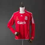 Maglia da calcio casalinga del Liverpool 2006/07 a maniche lunghe, modello retrò Liverpool 2006/07 Home Soccer Jersey Long Sleeve Retro