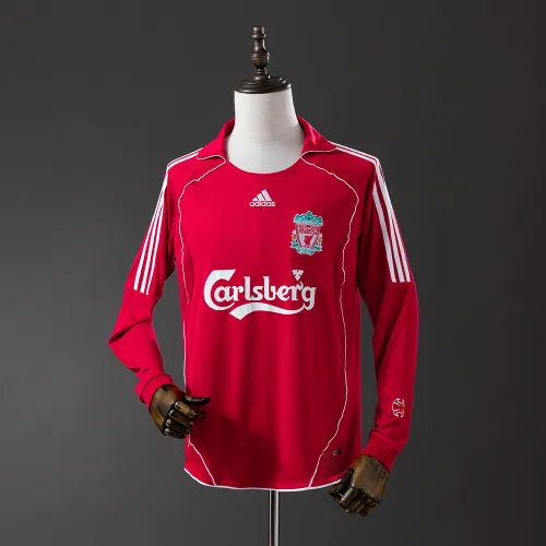 Liverpool 2006/07 Home Soccer Jersey Long Sleeve Retro