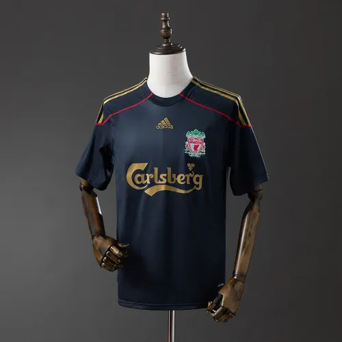 Liverpool 2009/10 Away Soccer Jersey Retro