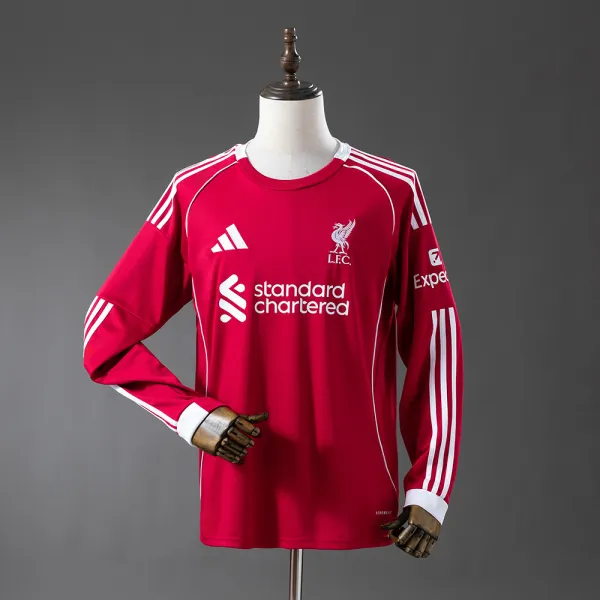25/26 Liverpool home football jersey - A-Grade Quality Detail View