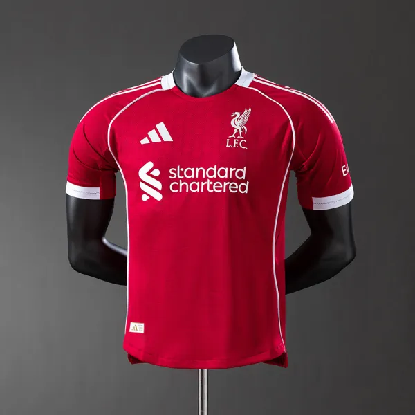 home Liverpool 25/26 Player Version kit - A-Grade Quality Detail View