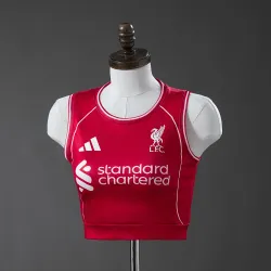 16,99 $ - Camisola de jogo em casa do Liverpool 2025/26 para mulher