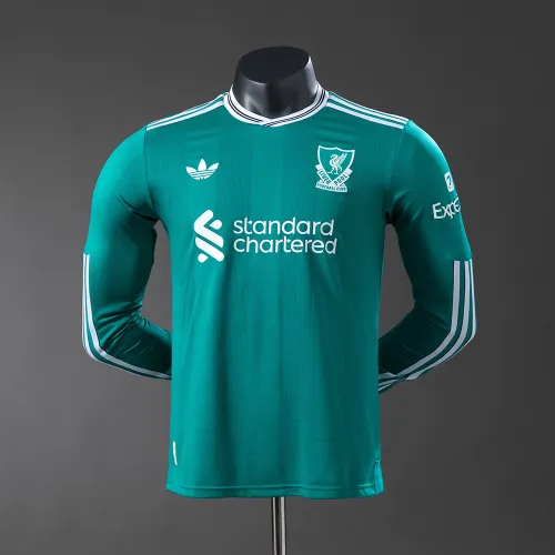 Liverpool 2025/26 Third Soccer Jersey Player Edition Long Sleeve