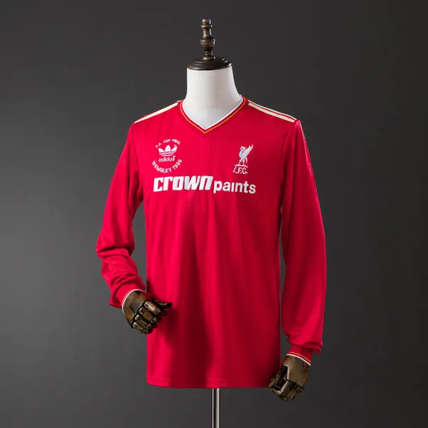 Liverpool 86/87 long sleeve soccer jersey - A-Grade Quality Detail View