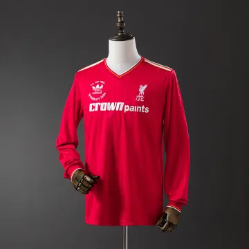 Liverpool 1986/87 Home Soccer Jersey Long Sleeve Retro