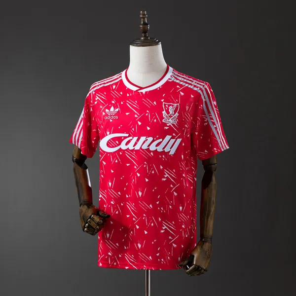 Liverpool 89/91 retro soccer jersey - A-Grade Quality Detail View