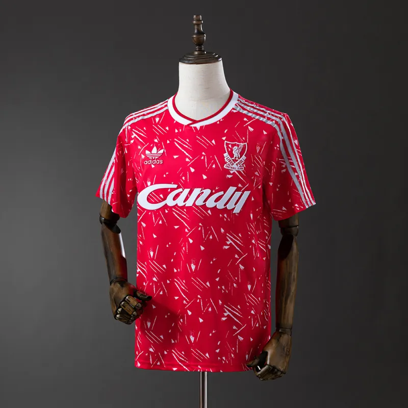 Liverpool 1989/91 Home Soccer Jersey Retro
