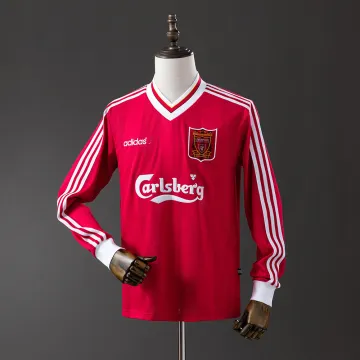 Liverpool 1995/96 Home Soccer Jersey Long Sleeve Retro
