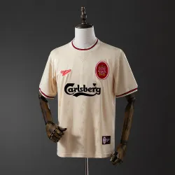Liverpool 1996/97 Away Soccer Jersey Retro - product photo US20.99 - Liverpool 1996/97 Away Soccer Jersey Retro