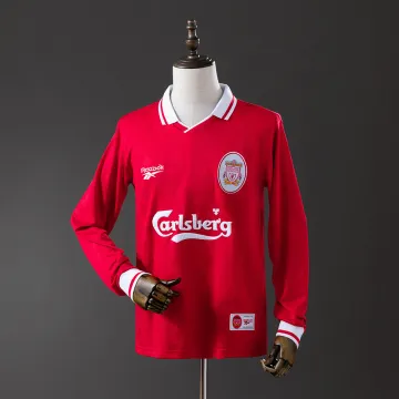 Liverpool 1996/97 Home Soccer Jersey Long Sleeve Retro
