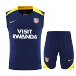 Atletico Madrid 2025/26 Mouwloze Trainingsset Blauw Atletico Madrid 2025/26 Sleeveless Training Kit Blue