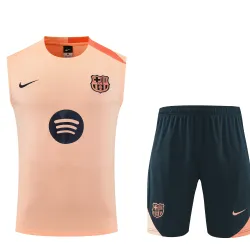 US27.89 - FC Barcelona 2025/26 Sleeveless Training Kit Orange