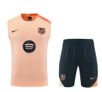 FC Barcelona 2025/26 Ärmelloses Trainings-Set, orange