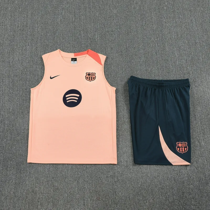FC Barcelona 2025/26 Ärmelloses Trainings-Set, orange