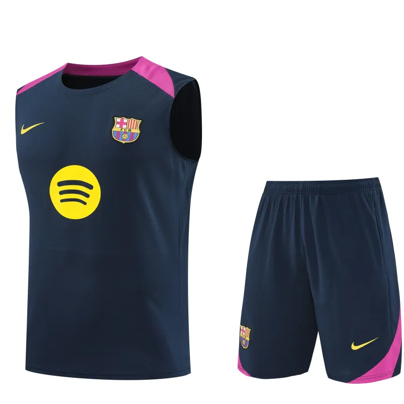 FC Barcelona 2025/26 Sleeveless Training Kit Blue