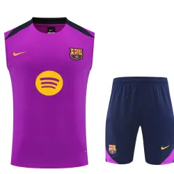 FC Barcelona 2025/26 Kit d'entraînement sans manches violet - photo du produit US27.89 - FC Barcelona 2025/26 Kit d'entraînement sans manches Violet