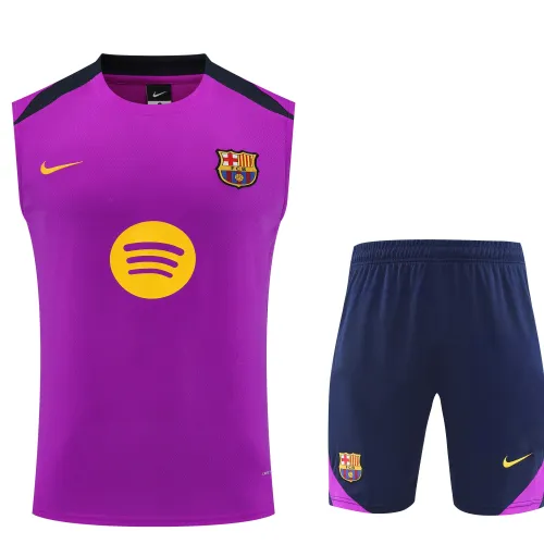Kit de treino sem mangas 2025/26 do FC Barcelona Roxo