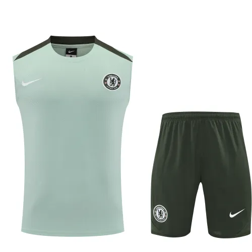 Kit de treino sem mangas Chelsea 2025/26 Azul