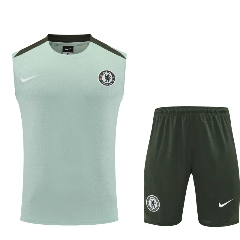 Chelsea 2025/26 Mouwloze Trainingsset Blauw
