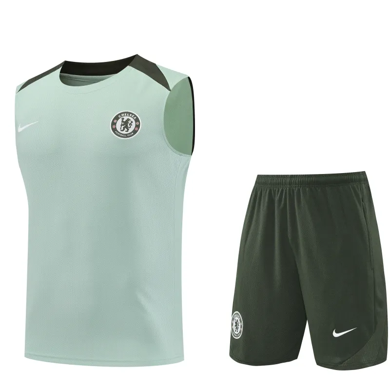 Chelsea 2025/26 Mouwloze Trainingsset Blauw
