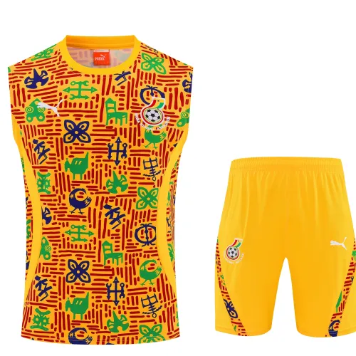 Ghana 2025 Sleeveless Training Kit Orange