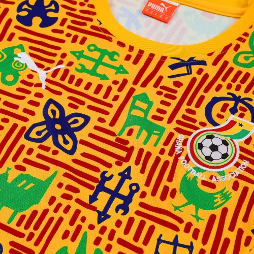 Ghana 2025 Sleeveless Training Kit Orange