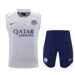 Inter Milan 2025/26 Kit d'entraînement sans manches Blanc Inter Milan 2025/26 Sleeveless Training Kit White