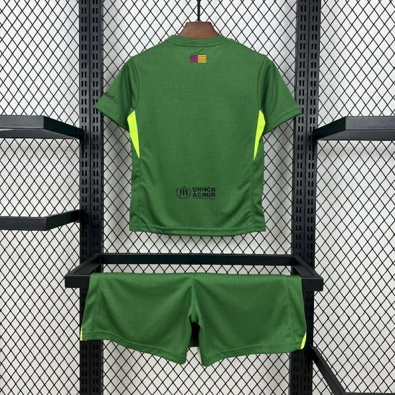 25/26 Kids Barcelona Goalkeeper Kit