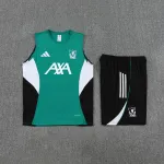 Kit de treino do Liverpool 2025/26 sem mangas, verde