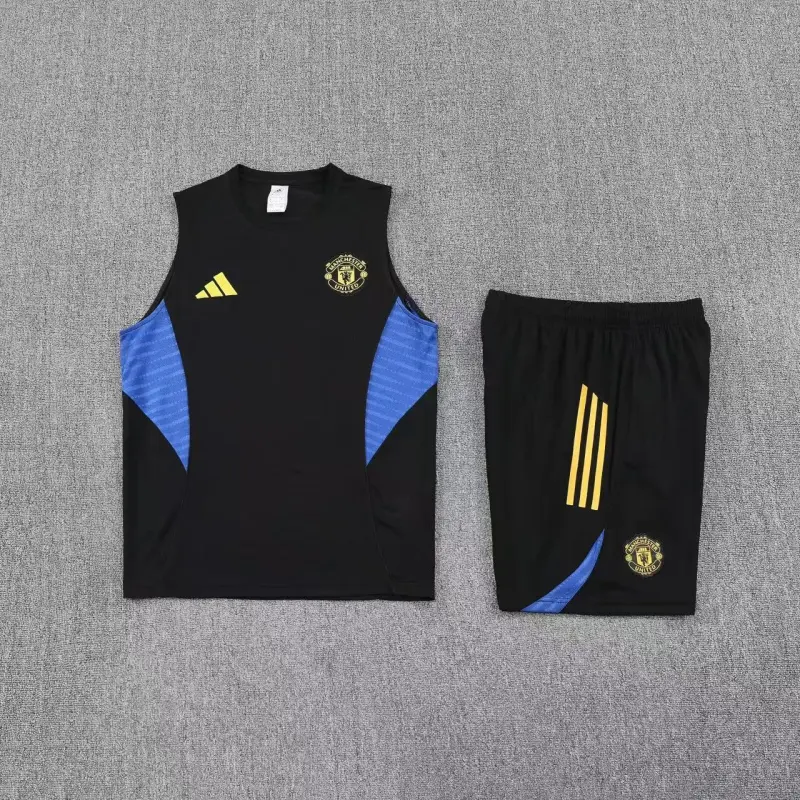 Manchester United 2025/26 Sleeveless Training Kit Black
