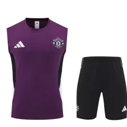 US27.89 - Manchester United 2025/26 Sleeveless Training Kit Purple