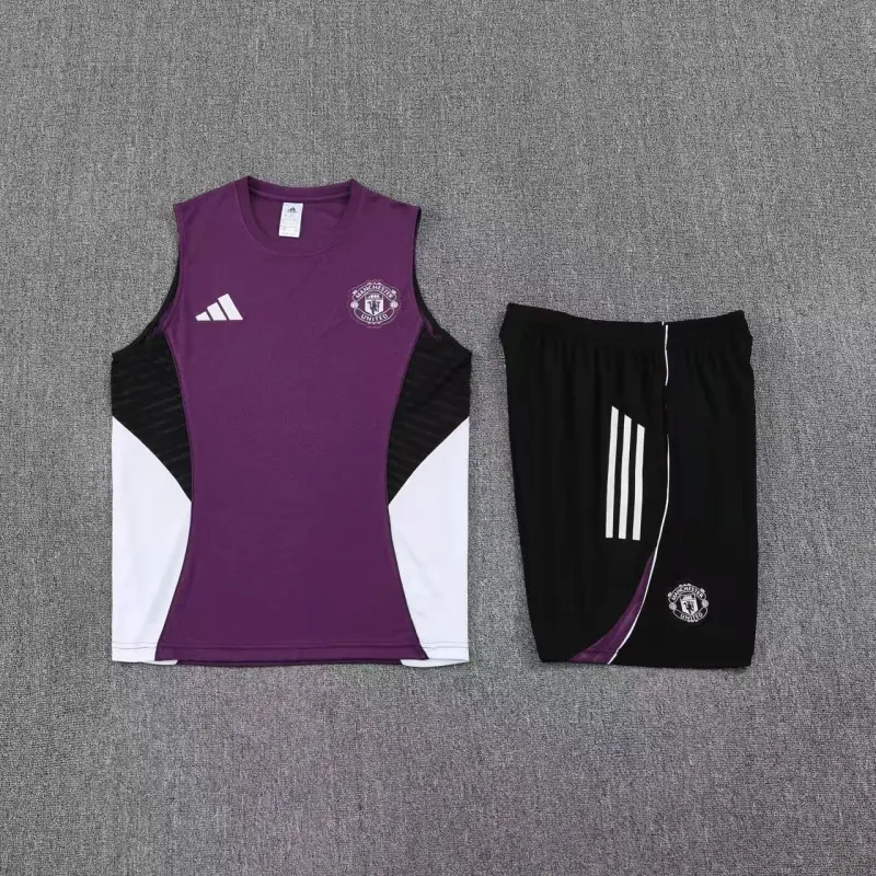 Manchester United 2025/26 Sleeveless Training Kit Purple