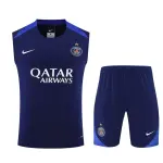 PSG 2025/26 Sleeveless Training Kit Blue