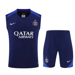 PSG 2025/26 Mouwloze Trainingskit Blauw - product foto US27.89 - PSG 2025/26 Mouwloze Trainingsset Blauw