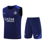 PSG 2025/26 Sleeveless Training Kit Blue